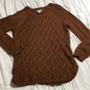 Cable knit sweater